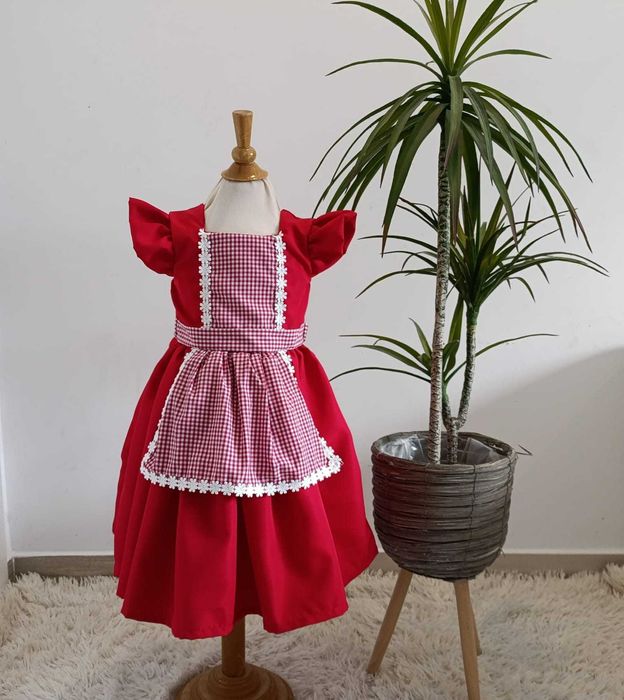 Vestido Carnaval capuchinho vermelho /fazendeira