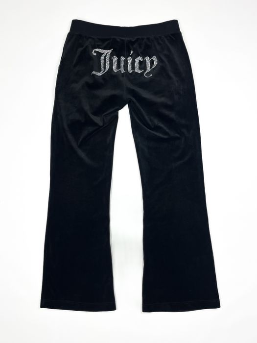 Черный велюровый костюм Juicy Couture со стразами