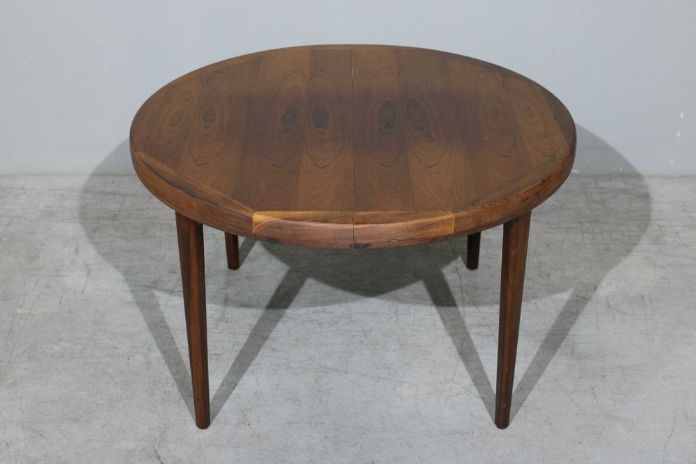 Mesa de jantar nórdica extensível em pau santo | Mid Century