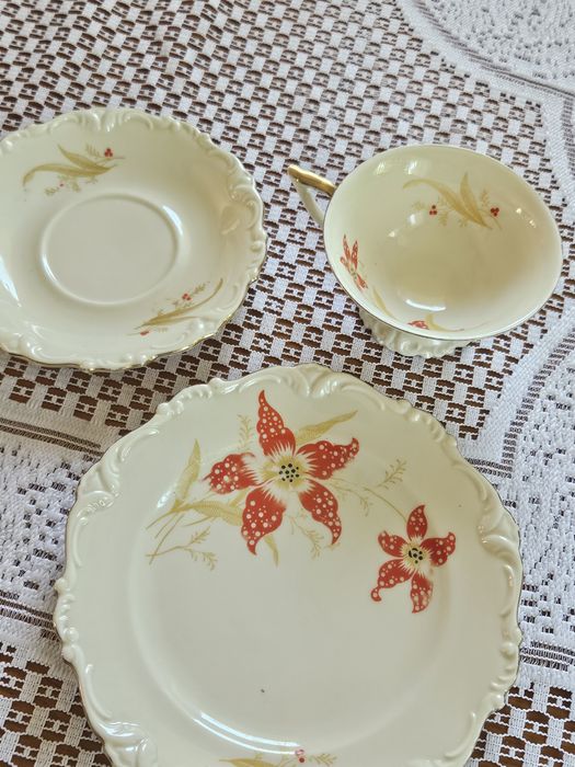 Zestaw porcelanowy Trio BAWARIA.