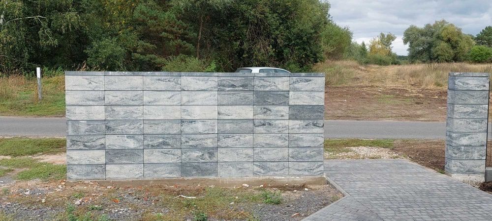 Pustak ogrodzeniowy Skandynawska Szarość 500x200x200 Wyprzedaż !