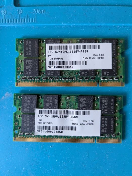 Memória Samsung so-dimm portátil