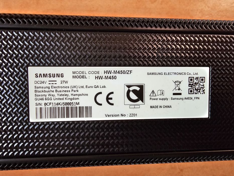 Soundbar Samsung A450 300W impecável