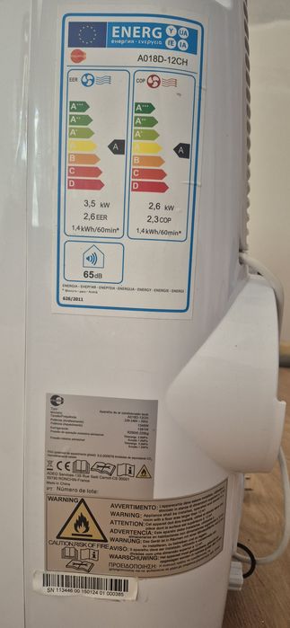 Ar Condicionado Portátil Equation 12000 BTU – Classe A++ (Quente e Fri