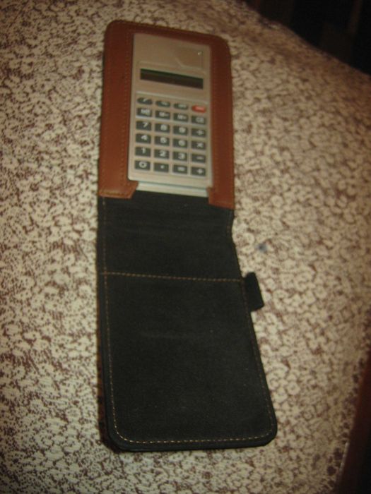 Калькулятор в чехле,кожзам.Рабочий.