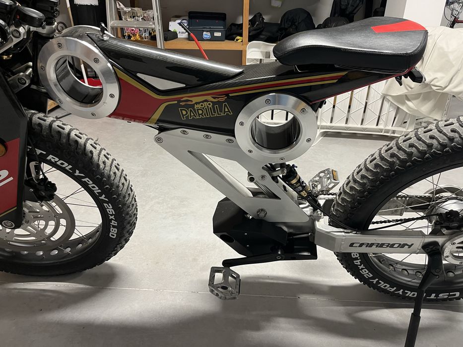 Bicicleta moto parrila rara