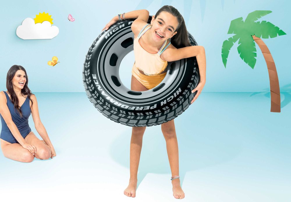 Koło dmuchane do pływania Opona INTEX 91 cm plaża basen
