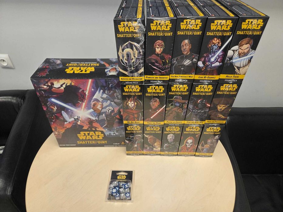 Star Wars: Shatterpoint – NOWY zestaw + 15 dodatków + Dice Pack – wszystko w folii