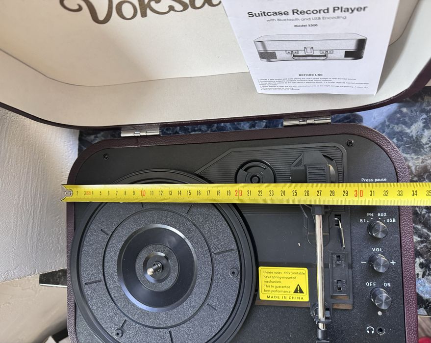 Вініловий програвач Voksun Marsala з Bluetooth та USB