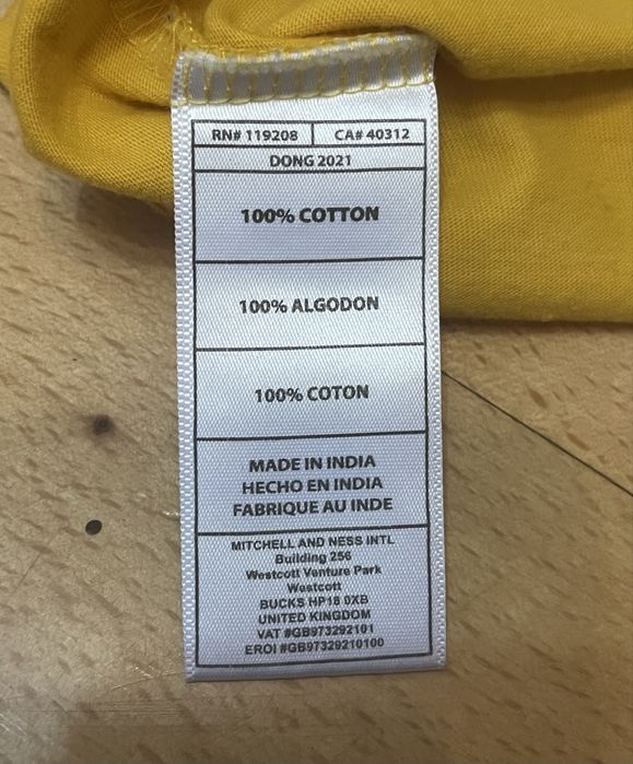 Футболка Mitchell & Ness NBA Los Angeles Lakers Оригинал Ідеальна якіс