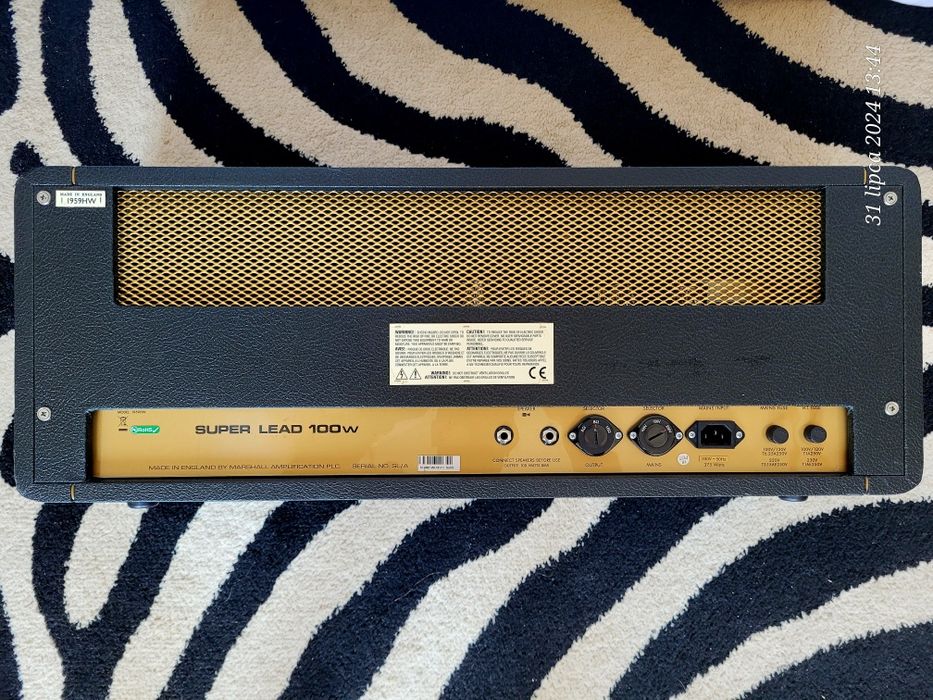 Marshall Superlead 1959 Handwired 100w Plexi 800