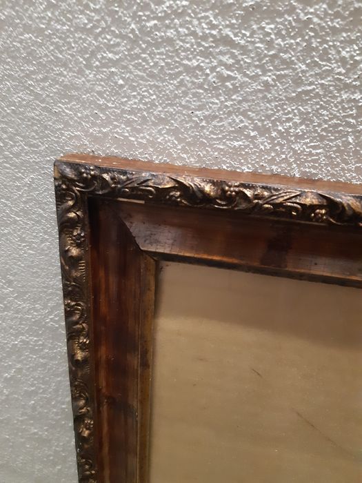 Rama stara drewniana, lustro, vintage
