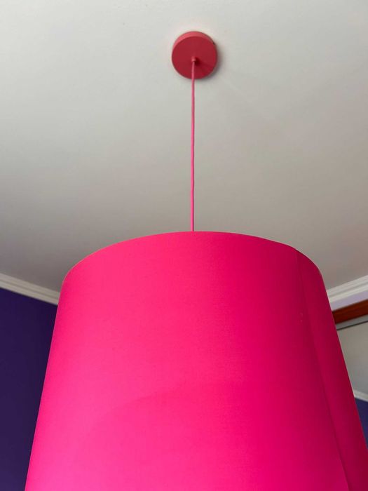 Candeeiro de Teto rosa