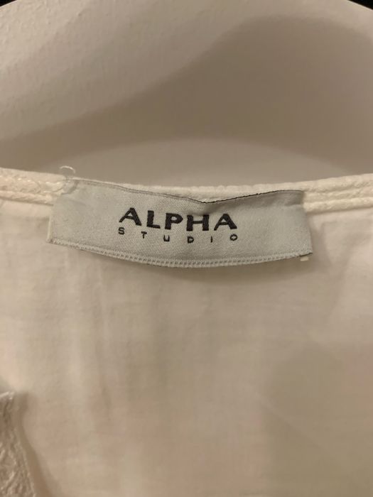 Літня біла довга сукня італія alpha studio