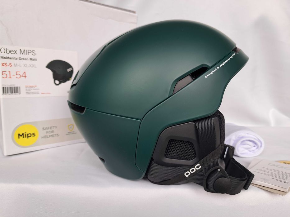 Kask narciarski POC Obex Mips Moldanite Green Matt XS/S 51-54cm