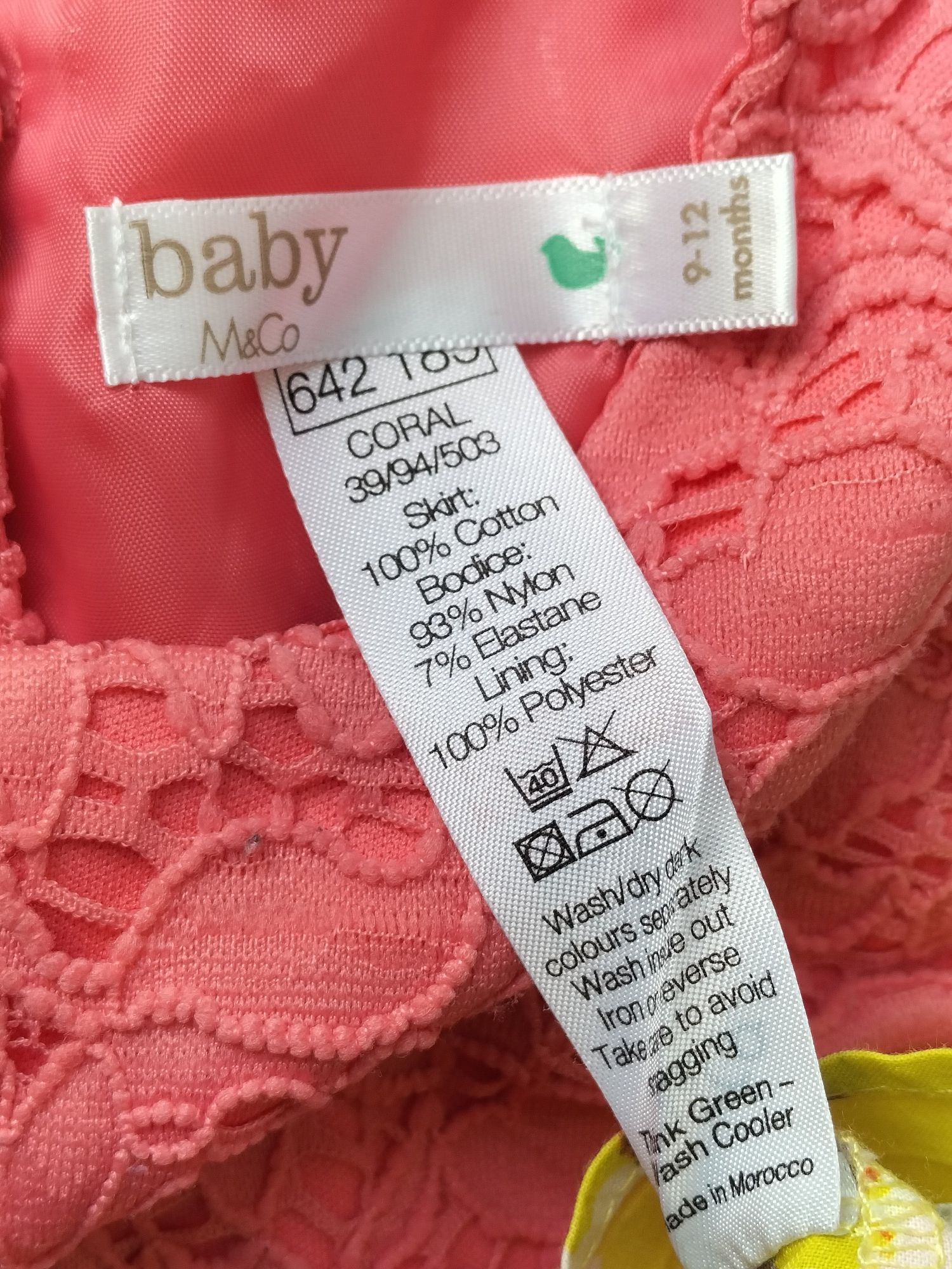 Baby M Co. liczna sukienka w kwiaty koronkowa 80cm Pozna Stare Miasto OLX.pl