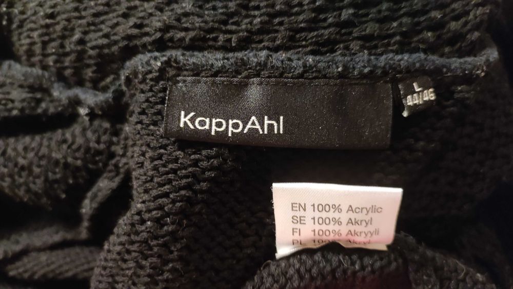 Kappahl czarne kimono krótki kardigan , narzutka S M L