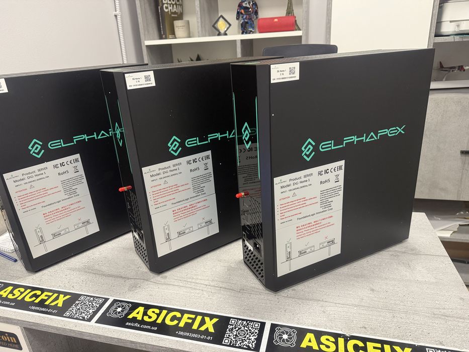 Asic-майнер ElphaPex DG Home 1 2100 Mh/s 630Вт Scrypt НАЯВНІСТЬ! ТИХИЙ