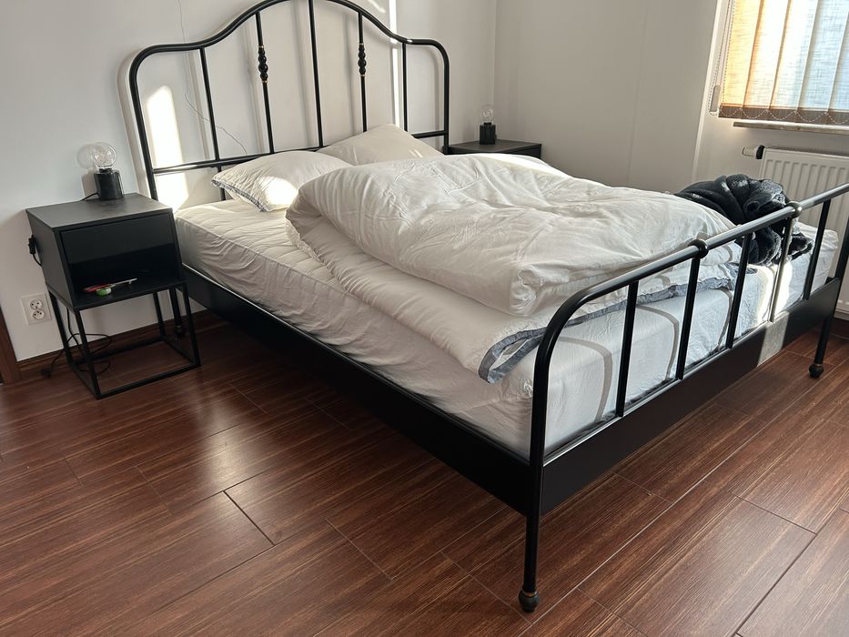 Łóżko + materac ikea SAGSTUA 160x200