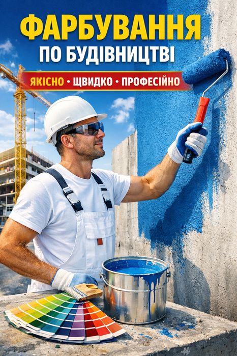 Будівельне фарбування «під ключ»