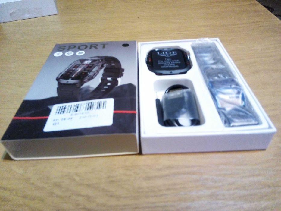 Смарт годинник LIGE New Men Smartwatch QX11, Bluetooth, 1.96 HD екран