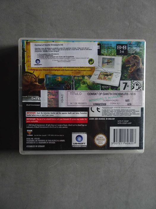 Jogo Nintendo DS - Combat of Giants Dinosaurs