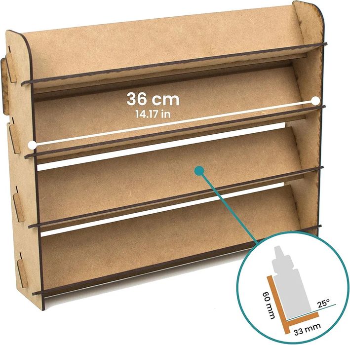 Stojak regał na farbki modelarskie