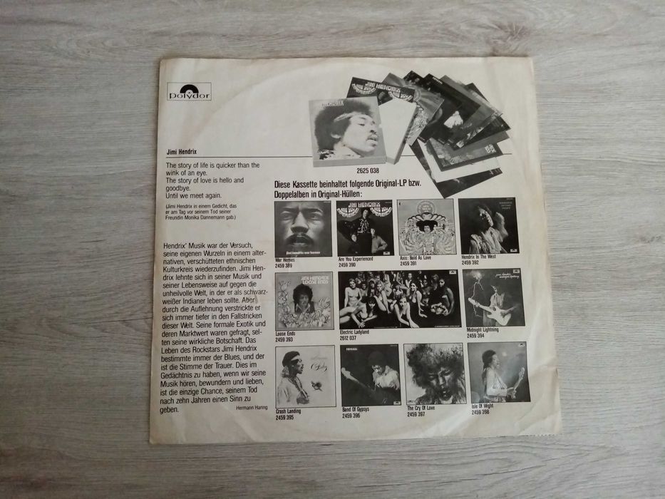 Jimi Hendrix Gloria / Hey Joe WINYL (12'')