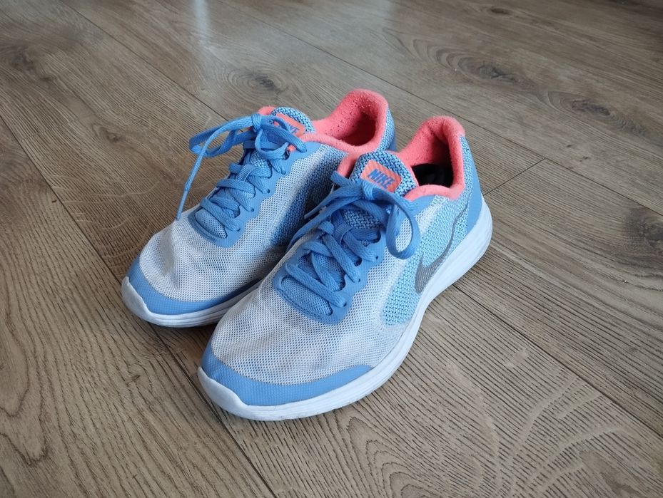 Buty sportowe, Nike, rozmiar 38,5, Runner niebieskie, wygodne biegi