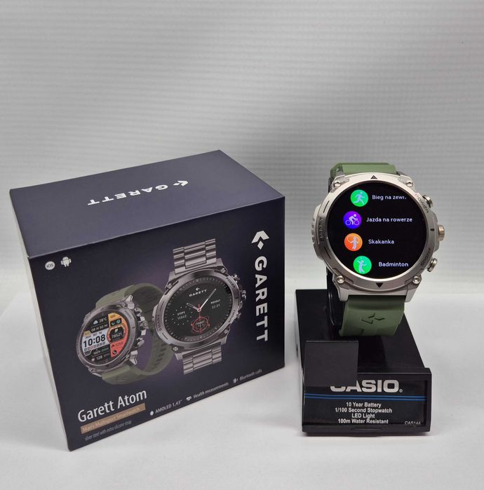 Smartwatch Garett Atom, gwarancja, Komis Jasło Czackiego