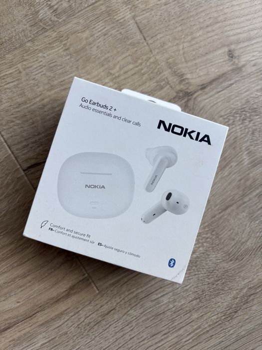 Nokia Go Earbuds 2+ nowe, fabrycznie zapakowane słuchawki bezprzewodowe.