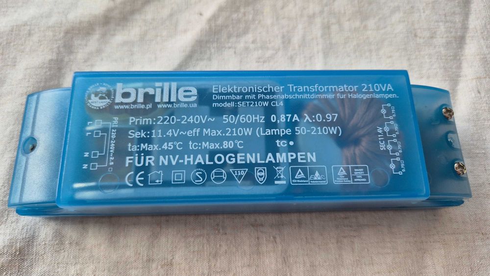 Brille Трансформатор электронний SET210W CL4