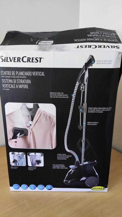 Ferro a vapor vertical Silvercrast - Nunca usado