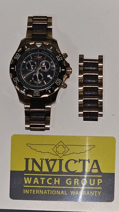 Invicta Specialty Ref 2112 Cronógrafo Quartz PVD Rose Gold Full Set Raro