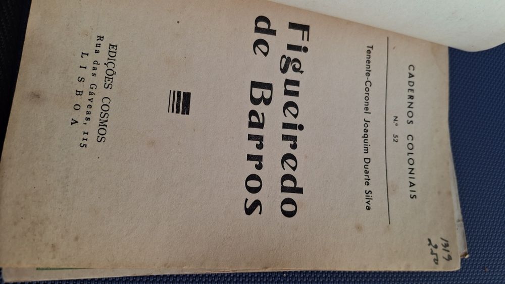 Cadernos coloniais Figueiredo de Barros por ten J Duarte Silva