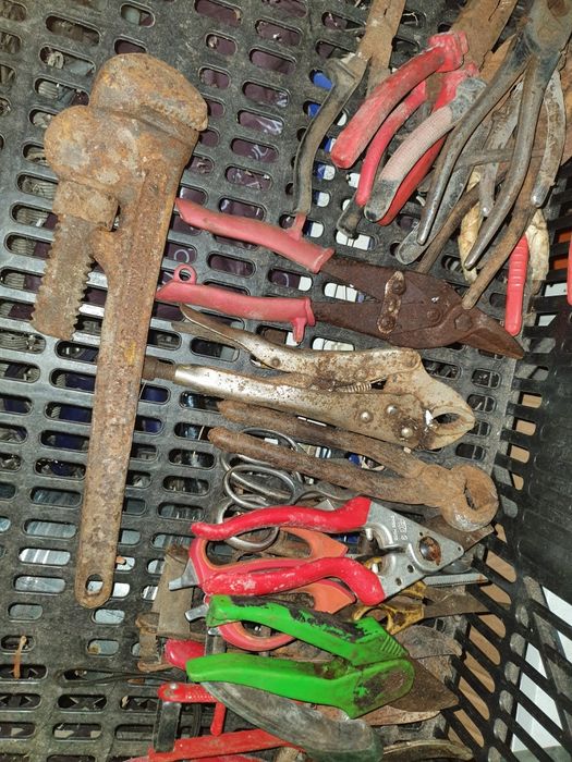Ferramentas antigas de trabalho