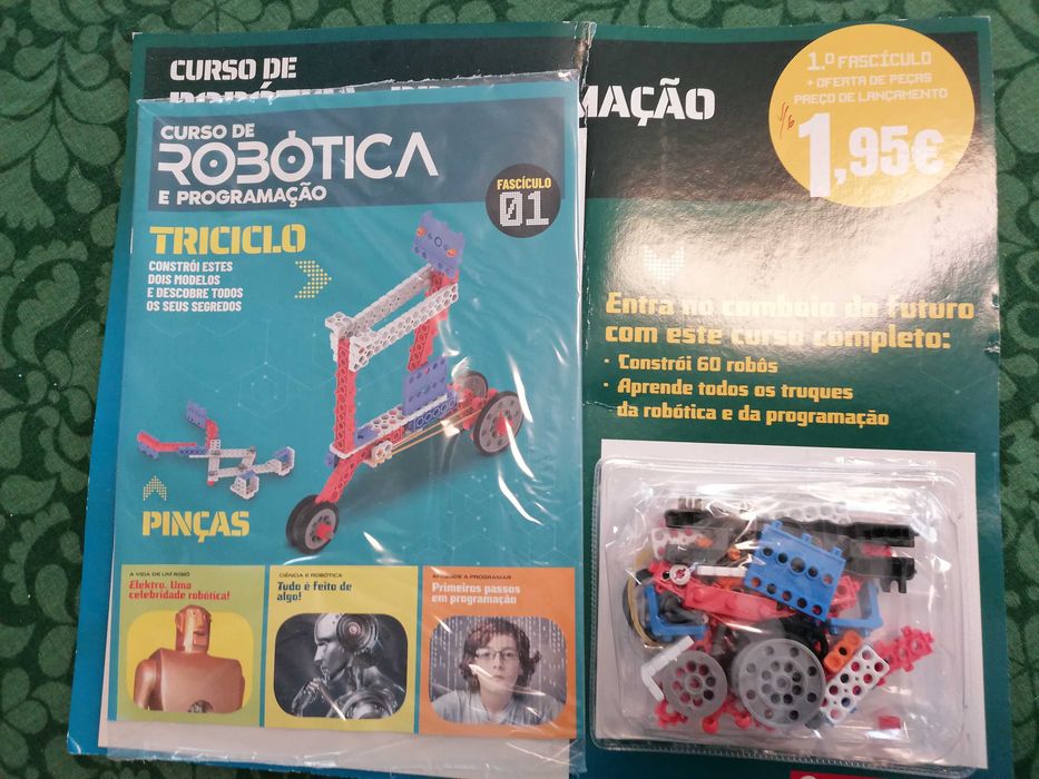 Curso de robotica e programação revistas cm por abrir
