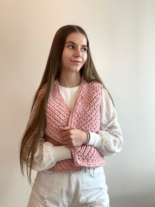 Kamizelka damska handmade | ręcznie robiona