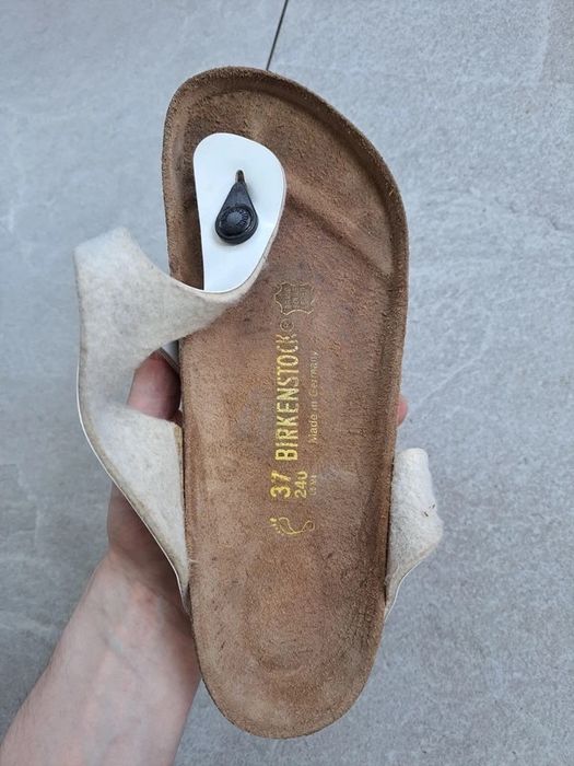 Klapki Birkenstock rozm. 37 skórzane