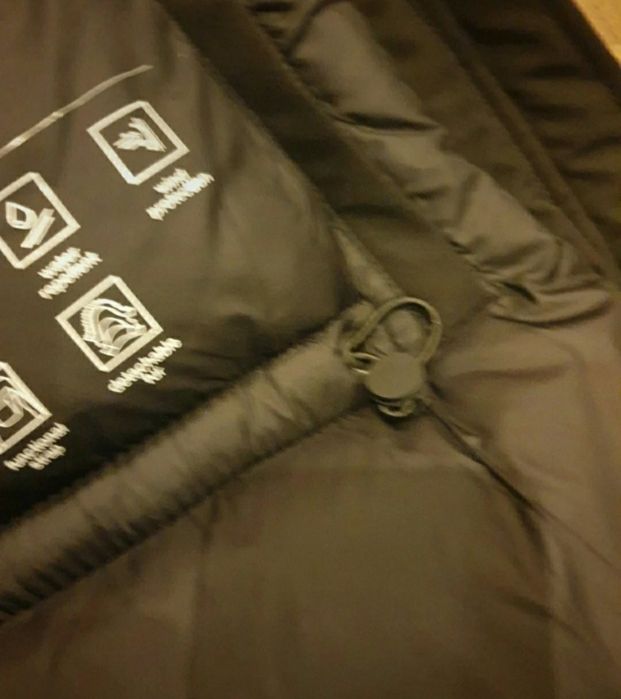 czarna zimowa parka kurtka XL zara