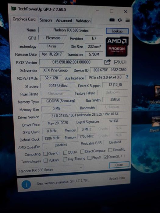 Продам XFX 580 (На ремонт,запчати)