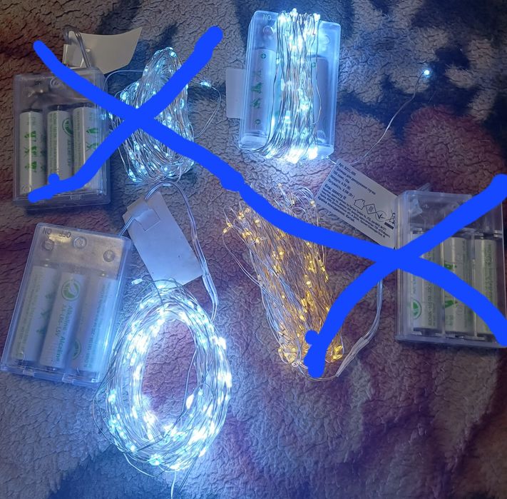 Гирлянда на батарейках 100LED ламп 10м
