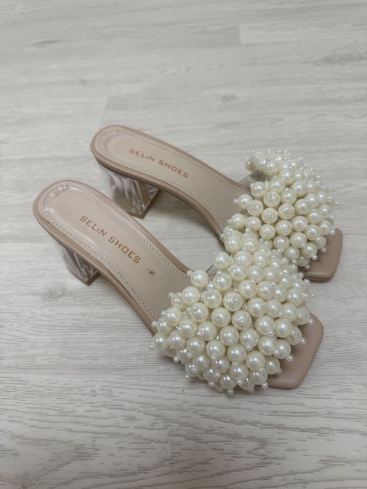 босоніжки selin з перлинами