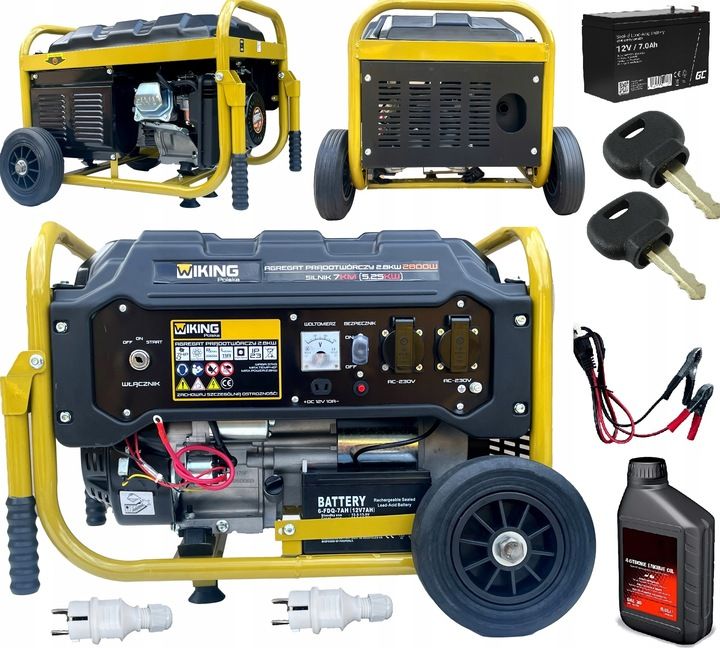 Agregat Prądotwórczy 5,25kw Generator Prądu Avr Ele-start Koła