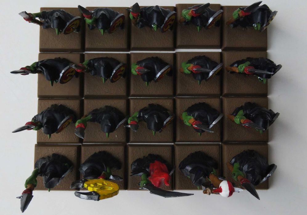 Orcs&Goblins Warhammer FB. Night Goblins Spearmen regiment.