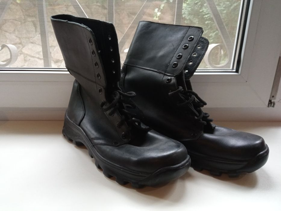 Берцы кожаные демисезон