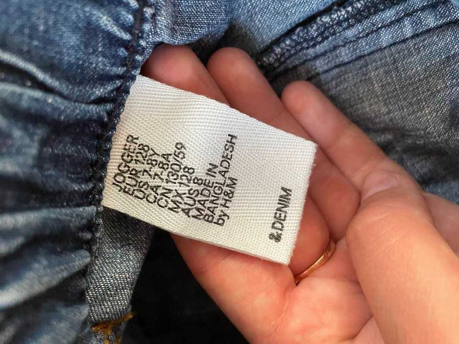 H&M jeansy spodnie chłopięce rozm. 128 cm, 7-8 lat