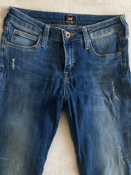 Jeansy skinny Lee z niskim stanem 36