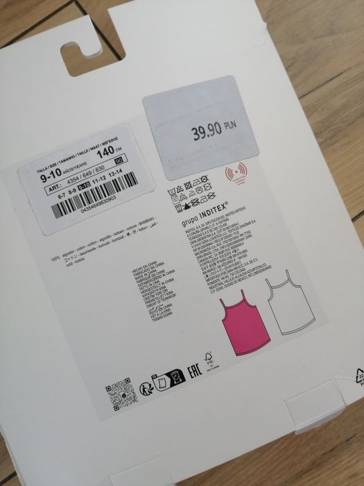 Zestaw 2x top Zara 140