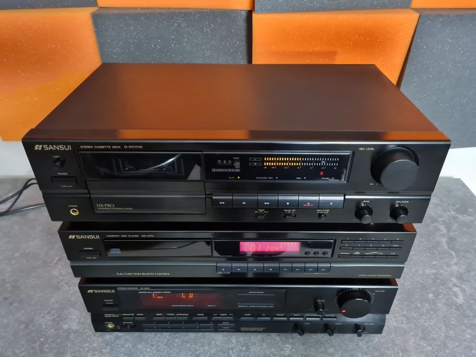 Sansui RZ-2500, CD-270  D-X 117 HX zestaw stereo